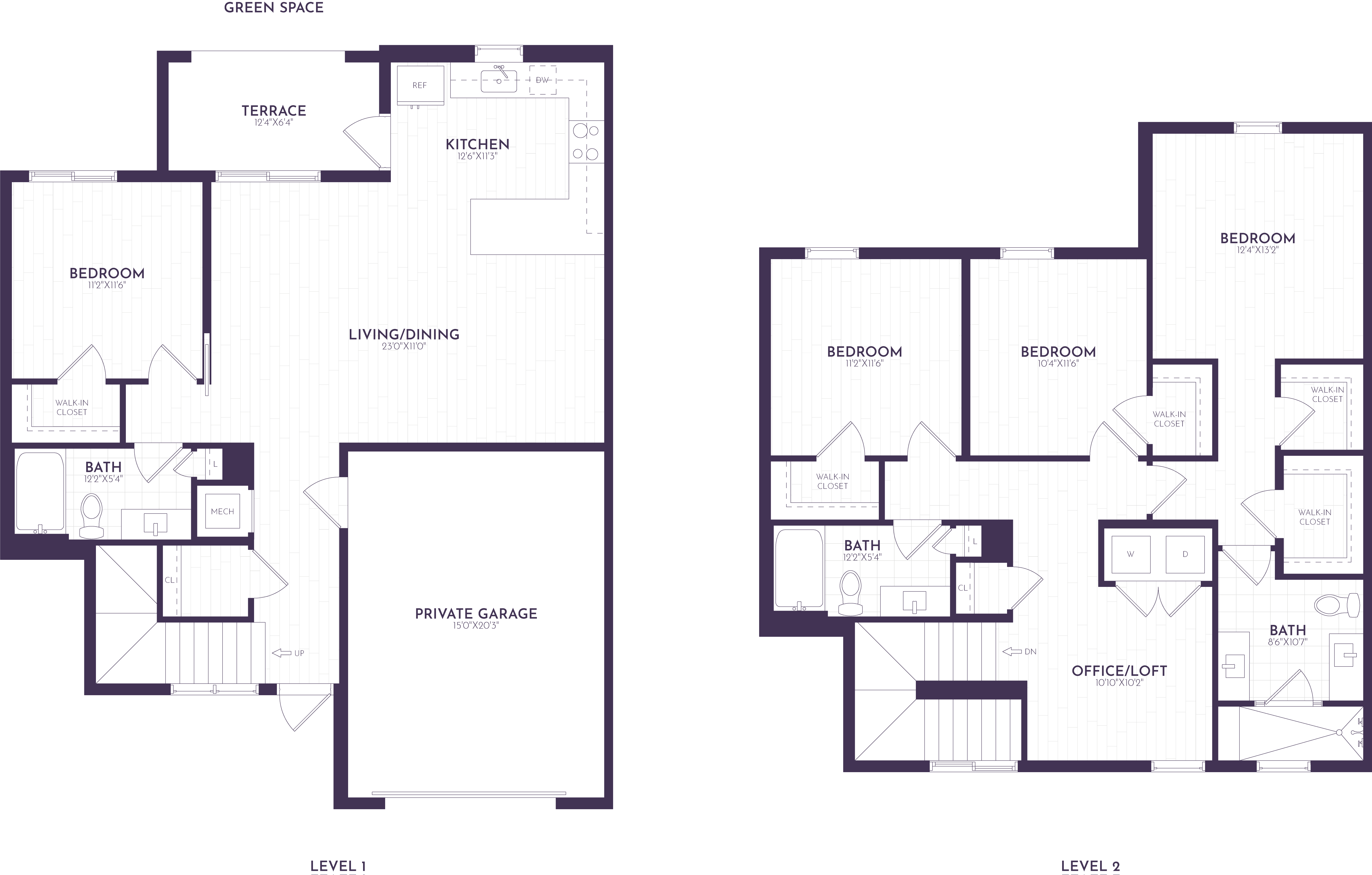 4 Bed / 3 Bath Townhome – TH2