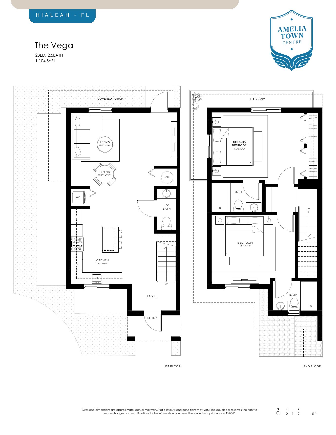Vega – 2 Bed / 2.5 Bath