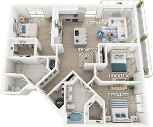 C1 – 3 Bed
