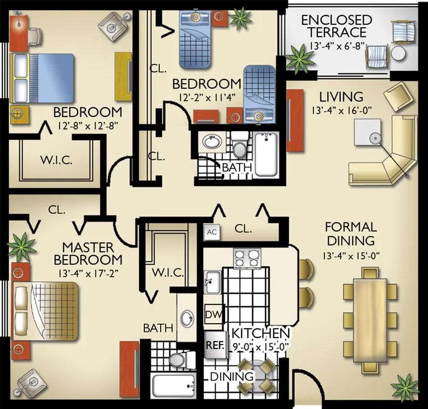 Model F – 3 Bed