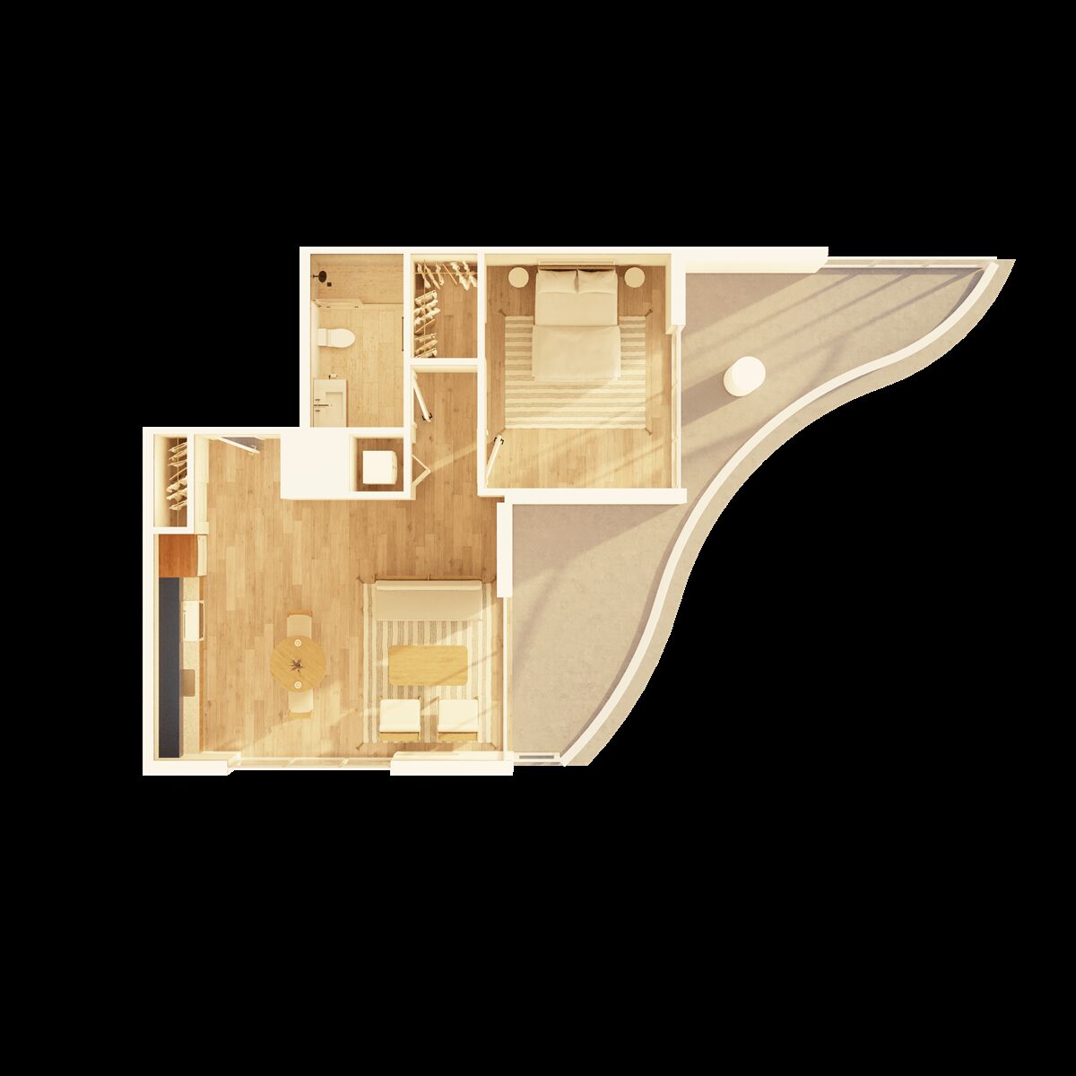 1 Bedroom – A04