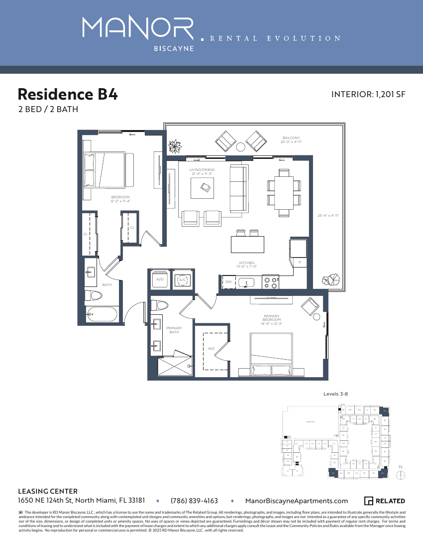 2 Bed / 2 Bath – B4