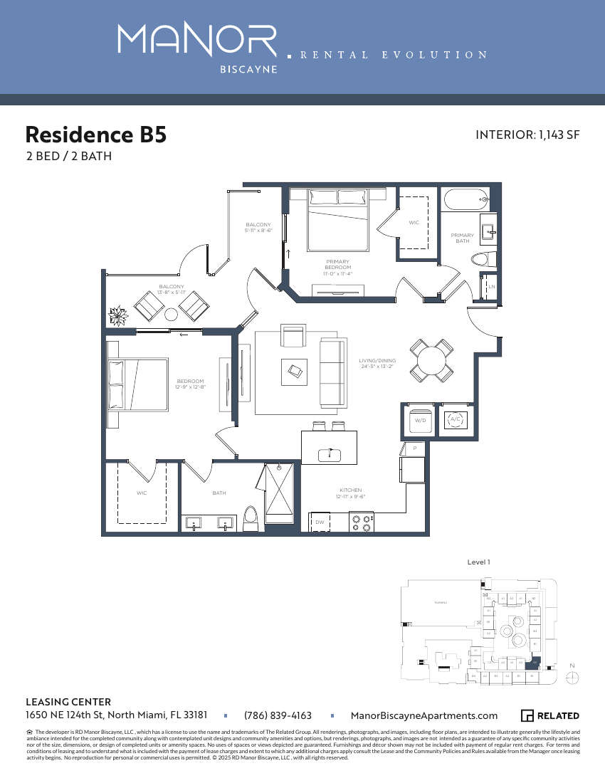 2 Bed / 2 Bath – B5