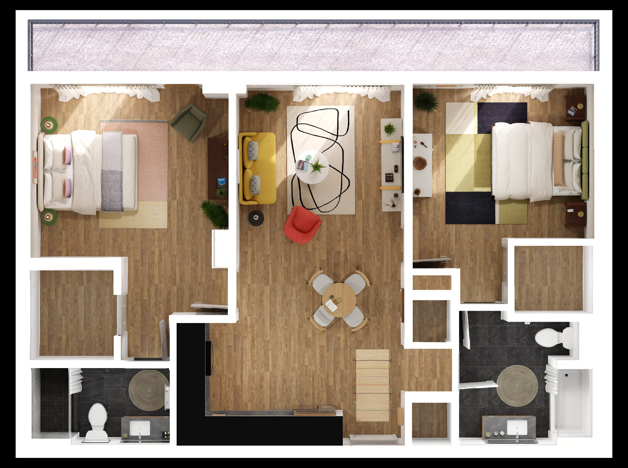 B6 – 2 Bed